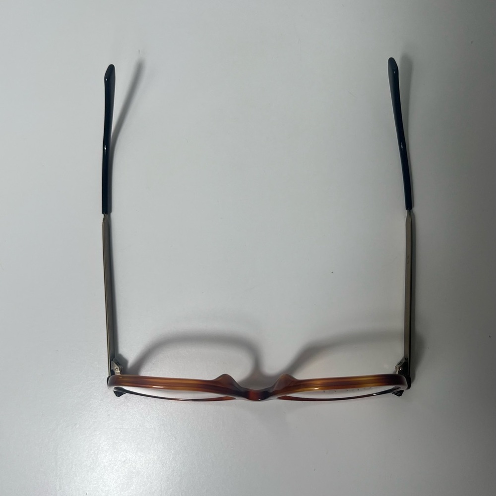 Gucci Marble Tortoise Shell Havana Print Brass Eyeglasses Eye Glasses GG0218O - Picture 11 of 13